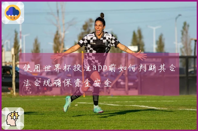 使用世界杯投注app前如何判断其合法合规确保资金安全