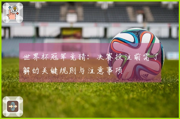 世界杯冠军竞猜：决赛投注前需了解的关键规则与注意事项